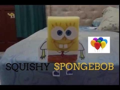 DIY Cara Membuat Squishy Spongebob - How To Make Spongebob