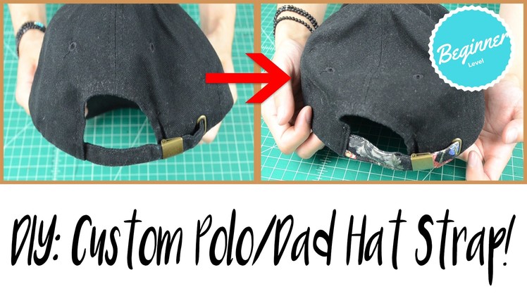 DIY: Custom Dad.Polo Hat Strap Tutorial ✂ ✂