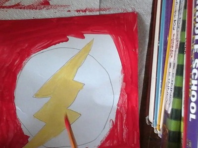 DIY FLASH LOGO PAINTING| Reverse Flash