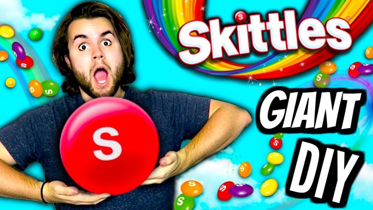 DIY GIANT SKITTLES | How To Make HUGE Edible Skittle | Biggest Rainbow Candy Ever!