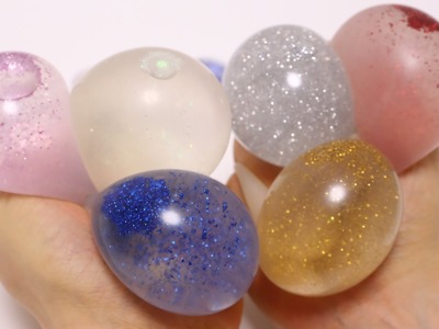 DIY Glitter Water Squishies