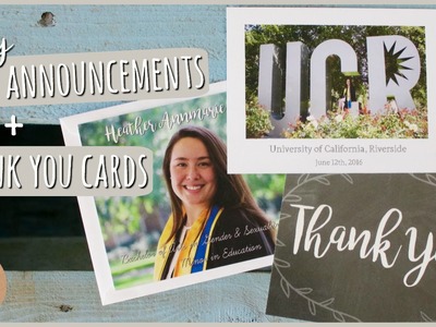 DIY Graduation Announcements & Thank You Cards