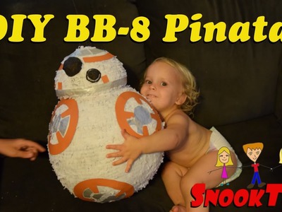 DIY Homemade Star Wars BB-8 Pinata tutorial at high speed!