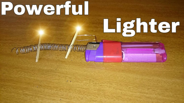 DIY How To Make Powerful Lighter at Home |CRAZY DUDE|