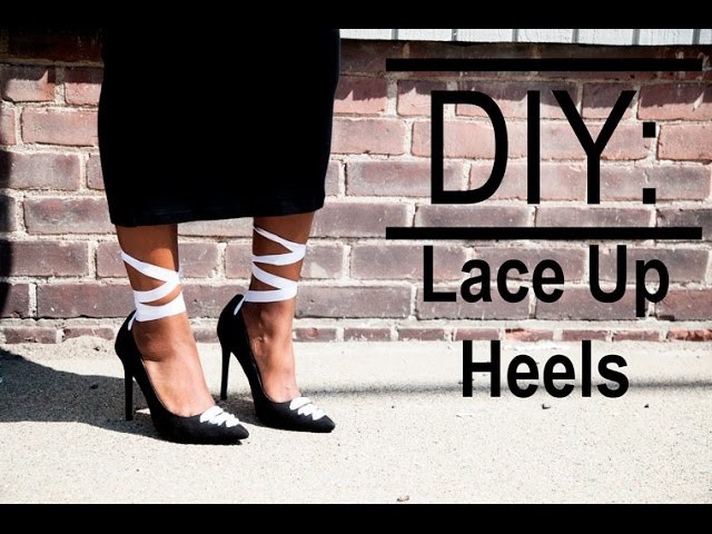 DIY: Lace Up Ballerina Heels