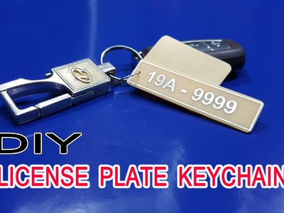 DIY License Plate Keychain From Copper clad board simple