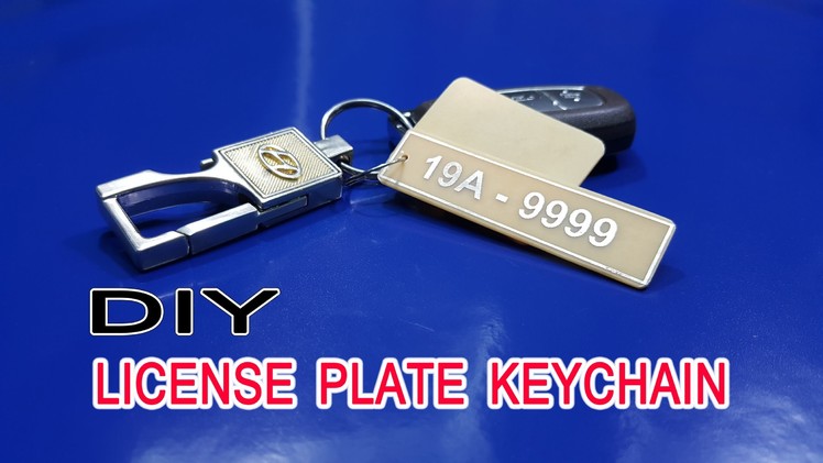 DIY License Plate Keychain From Copper clad board simple