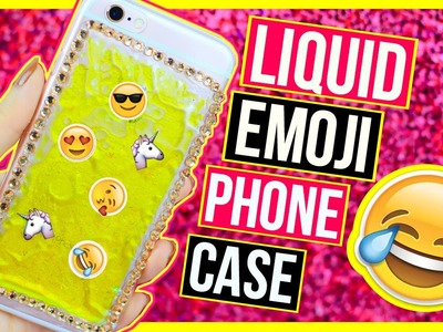 DIY Liquid Emoji Phone Case ~ Glitter Case Tutorial ♥