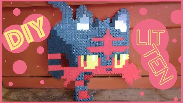 DIY: Litten from Pokemon | Bead Sprites (Perler.Hama.Arktal Beads)
