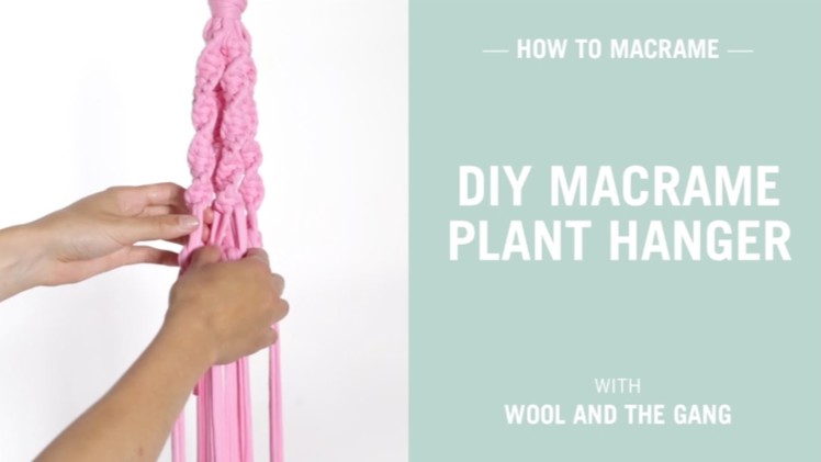 DIY Macrame Plant Hanger - super easy!
