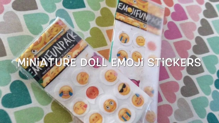 DIY Miniature Doll Emoji Stickers