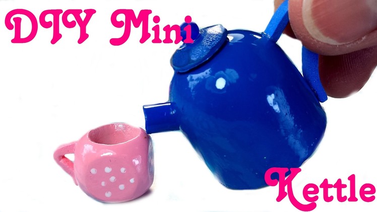 DIY Miniature Doll Working Tea Pot w. Liquid