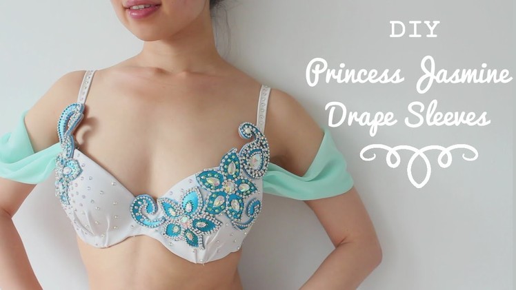 DIY Princess Jasmine Sleeves - Romantic drape sleeves for dance costumes!