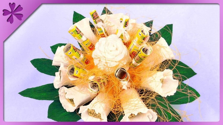 DIY Scratchcard, candy bouquet for wedding (ENG Subtitles) - Speed up #226