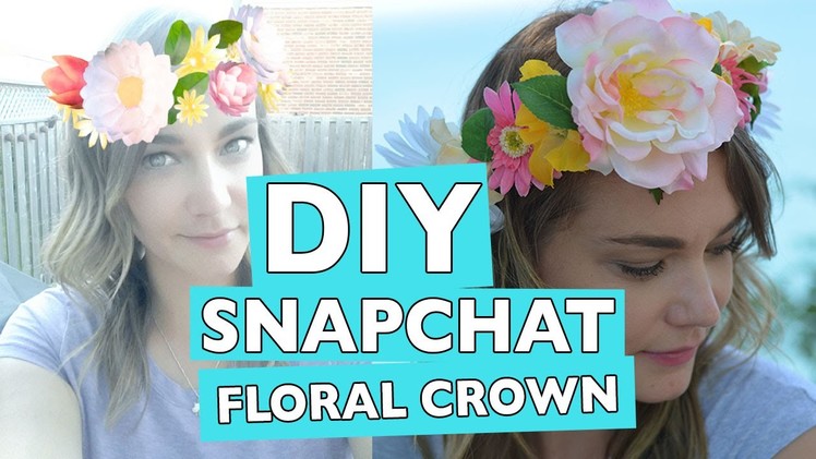 DIY Snapchat Floral Crown. Headband Tutorial