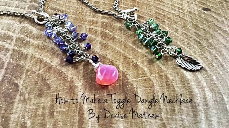 DIY Toggle Crystal Ombré Necklace by Denise Mathew