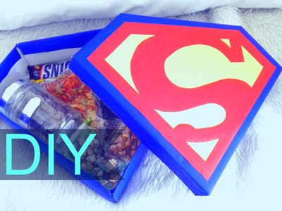 DIY ♡ UN SUPER DETALLE ♡ Caja de SUPERMAN ♡  ideas ♡