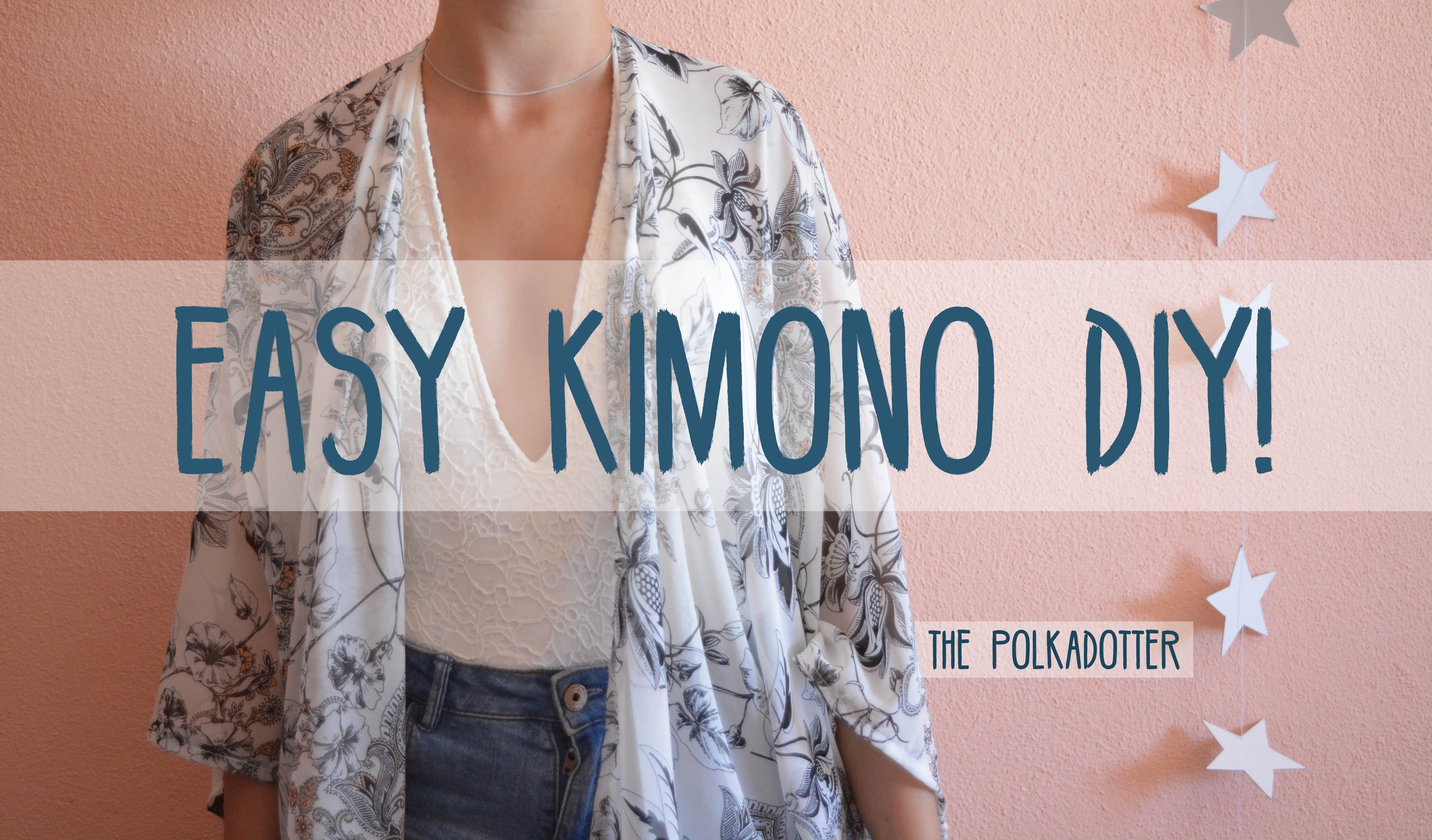 Easy Kimono DIY, 4 Steps