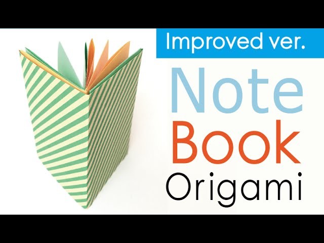 Easy☺︎ Origami Paper Note Book (Notebook) ✨Improved ver.【A4 paper】- Origami Kawaii 〔#123〕