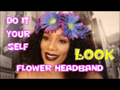 How to FLOWER CROWN DIY Dollar Tree Edition