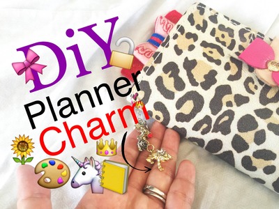 How to make a planner jewelry charm \\ DIY for Filofax, Kikki-K, Art Journal