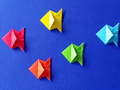 How to Make an Origami Fish - Easy Tutorial - DIY 