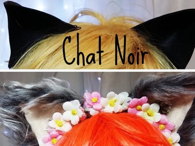 Orelhas de Gato Chat Noir.\__.\ DIY Miraculous Ladybug - Cat ears Chat Noit Miraculous l ANCHISA