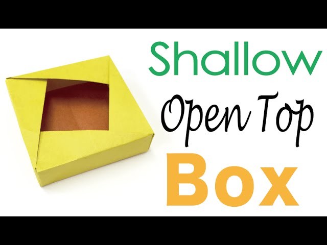 Origami Paper Open Top Shallow Box ✨DIY✨ Instruction - Origami Kawaii 〔#127〕