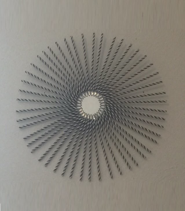 Paper Straw Mirror Wall Art - DIY