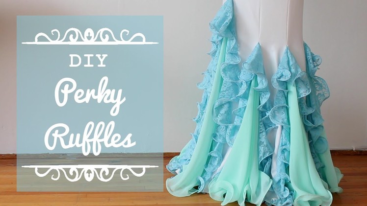 Perky Ruffles DIY - Flounce Ruffles with fishing line for more professional looking costumes!