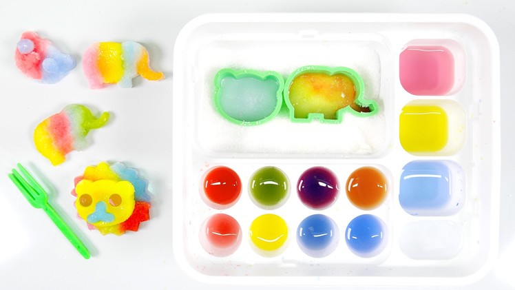 Popin' Cookin' DIY candy kit Maker! Animals Gummy Land (Oekaki by Kracie)
