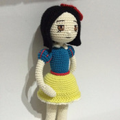 Crochet Pattern Snow White Amigurumi Doll Pdf