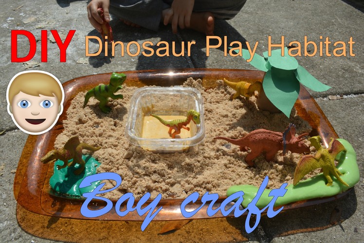 30 Days of Ramadan Crafts Day 23- DIY Dinosaur Play Habitat (Boys craft)