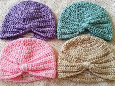 Baby Turban Crochet Tutorial