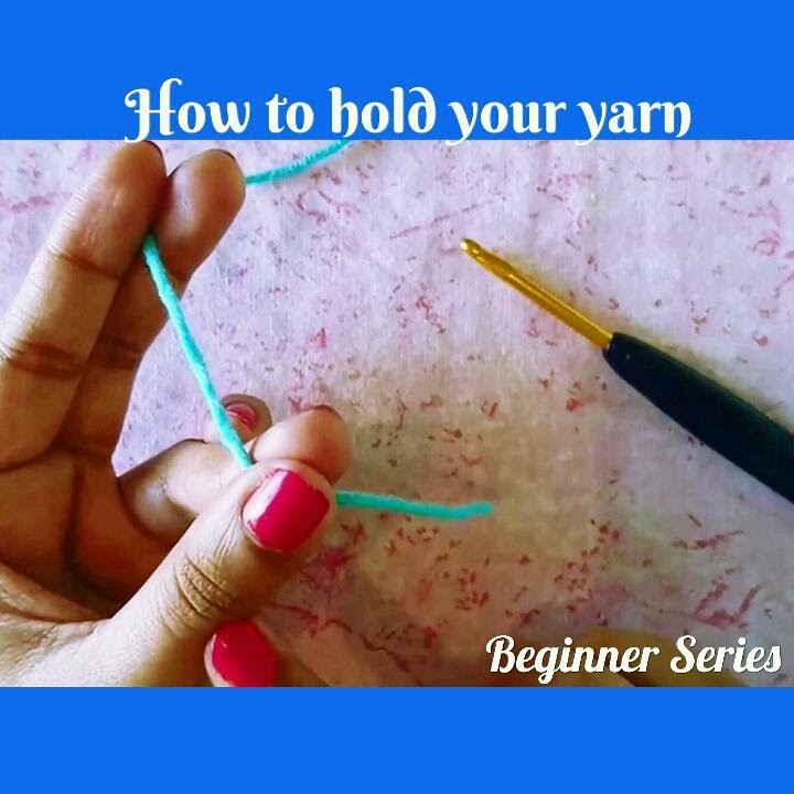 Crochet Made Easy - How to hold your crochet yarn (Basics) ♥ Pearl Gomez ♥