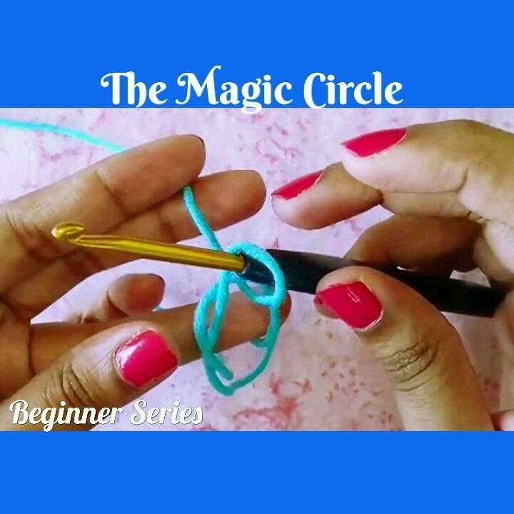 Crochet Made Easy - How to make the magic circle. magic loop (Basics) ♥ Pearl Gomez ♥