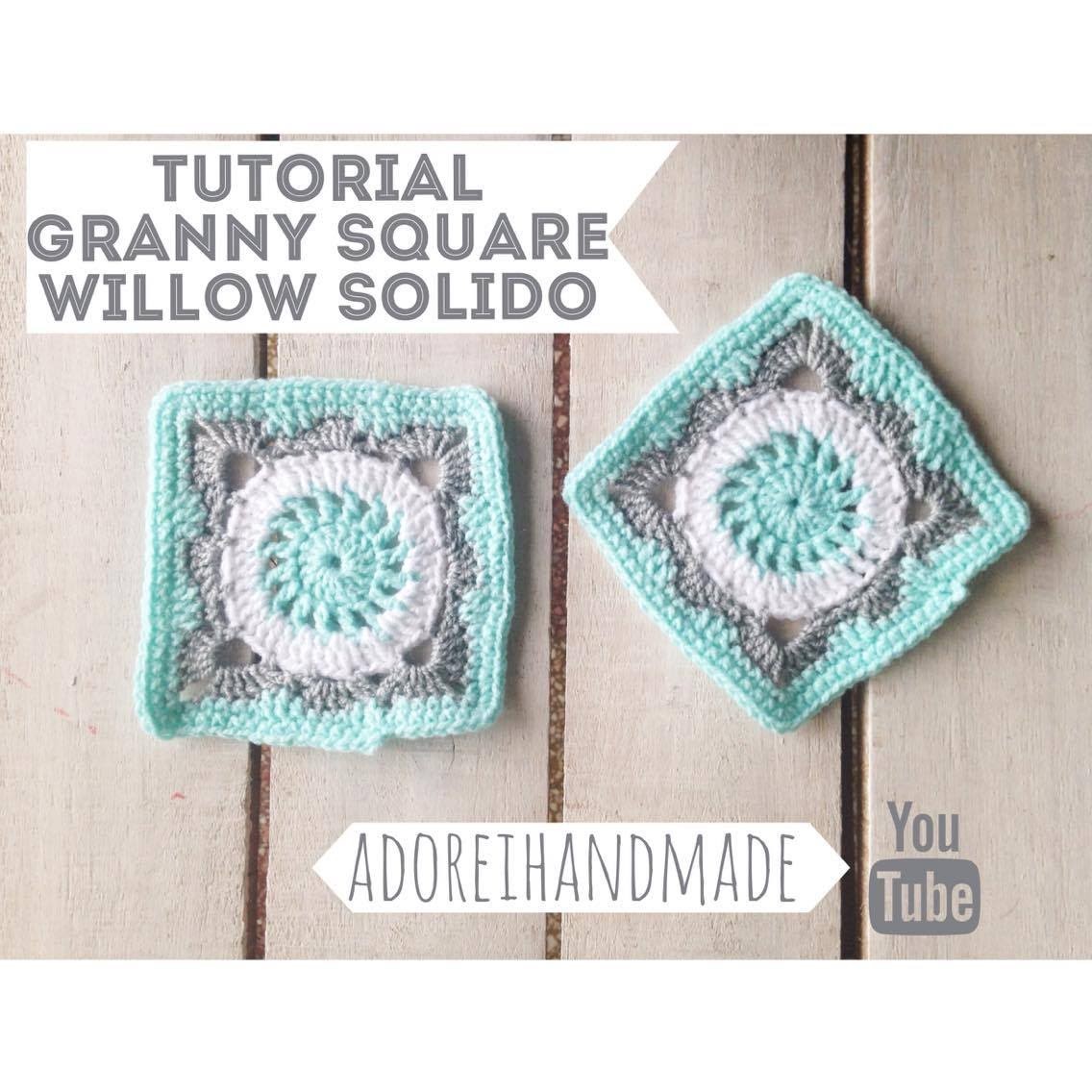 Willow granny square written pattern