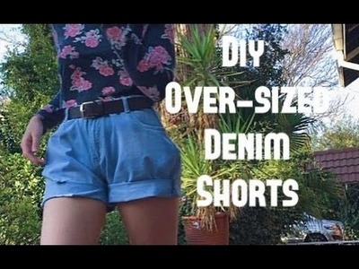 DIY #2: Over-sized denim shorts + resizing jeans