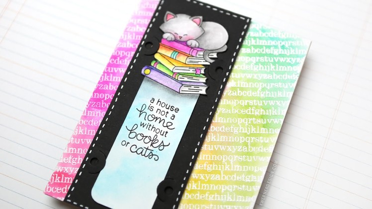 DIY Bookmark Card (Zig Clean Color Real Brush Markers Series #1)