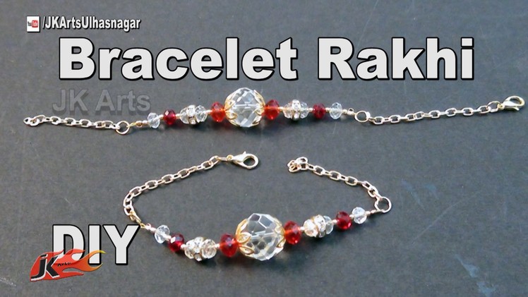 DIY Crystal bracelet Rakhi. Friendship Belt | How to make Wrist Belt | JK Arts 993