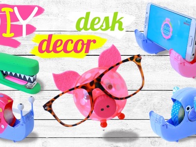 DIY Desk Decor And Organization Ideas – How To Make Cute Animals Desk Set