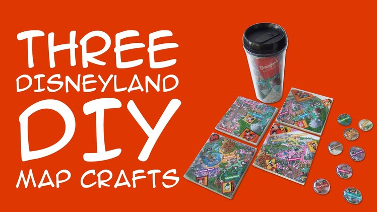 DIY Disneyland Map Coasters, Magnets and More: Crafty McFangirl Tutorial