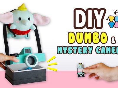DIY Dumbo & Mystery Camera Storage Box(FREE PATTERN) Collab with Kawaii Felting - Tsum Tsum Plushie