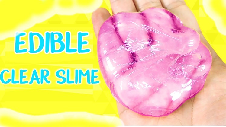 DIY Edible Clear Crystal Slime!!