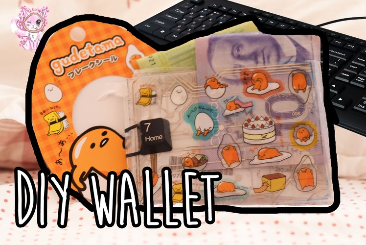 DIY Gudetama wallet out of scratch! Upcycling computer parts