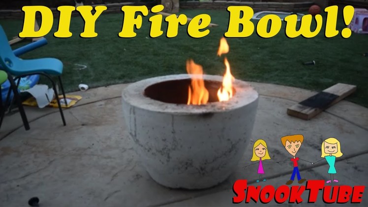 DIY Homemade Concrete Fire Bowl!