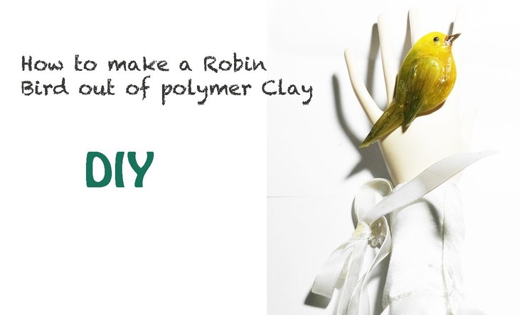 DIY-How to Make a Robin bird out of Polymer Clay-Tutorial