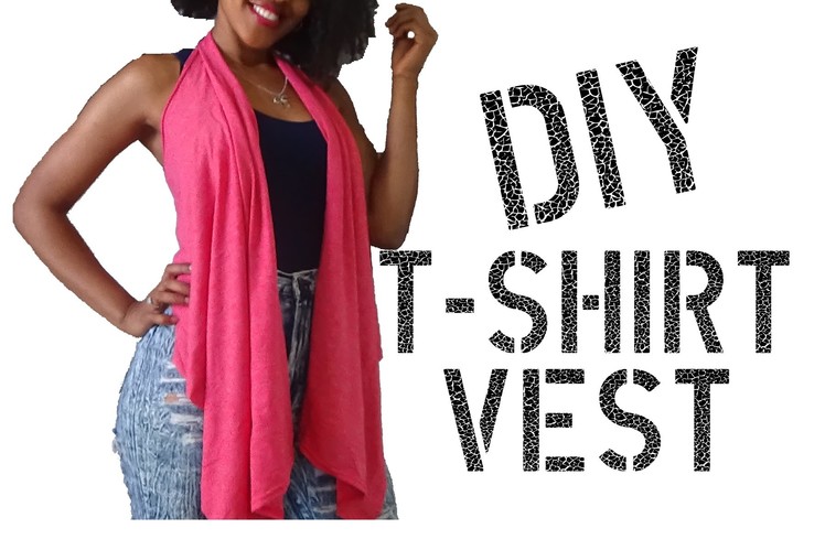 DIY How to make a Vest from a T Shirt