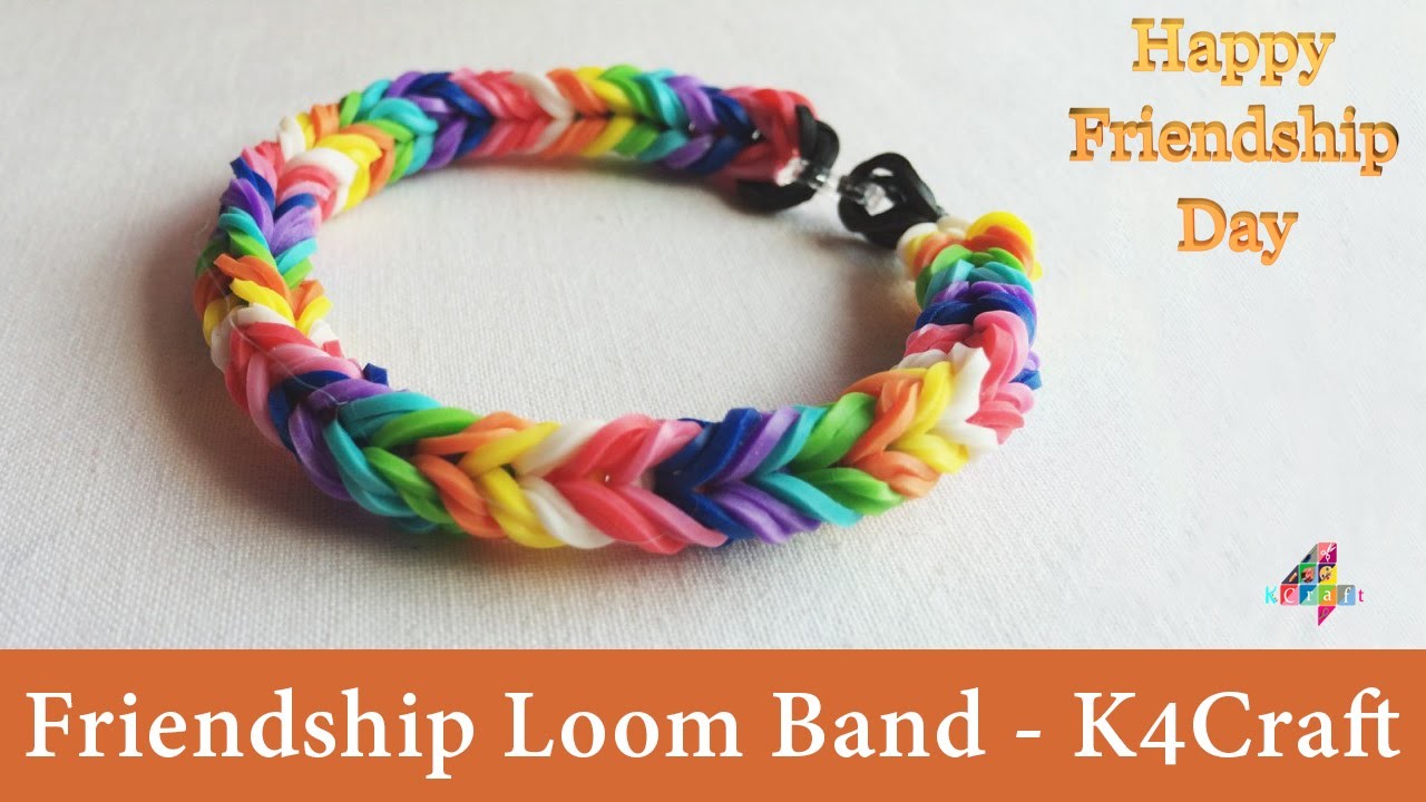 DIY: How to Make Loom Bands || Rubber Bracelets - Friendship Day Band