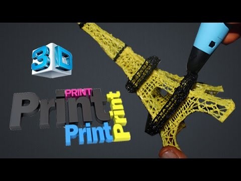 DIY Magic Draw Anything 3D Printing Pen Tutorial Eiffel Tower